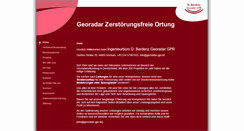 Desktop Screenshot of georadar-gpr.de